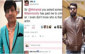 After Mohanlal, Krk Tweets against Mammootty