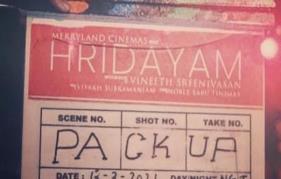 Vineeth Sreenivasan wraps up the shooting of 'Hridayam'
